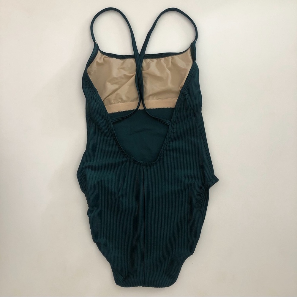 Vintage Ribbed Swimsuit Sz M - Picture 6 of 7